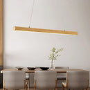 lampe suspendue nordique en bois massif pour intérieur led