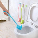 brosse de nettoyage en plastique à long manche pour coins difficiles