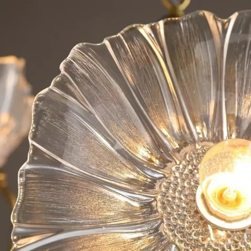 lustre moderne léger au design floral simple et créatif - vue 3 sur 14
