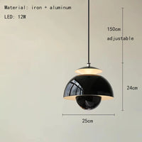 suspension moderne en métal pour intérieur design cordon réglable