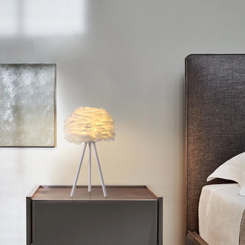 lampadaire postmoderne en plumes avec interrupteur à pied - vue 6 sur 8