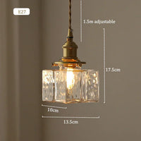 suspension rétro en verre lampe à led créative pour éclairage vintage