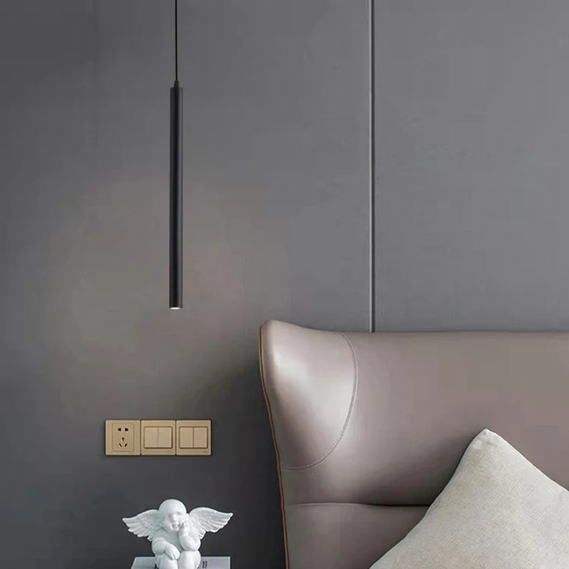 suspension led minimaliste en fer et aluminium réglable pour intérieur - vue 5 sur 14