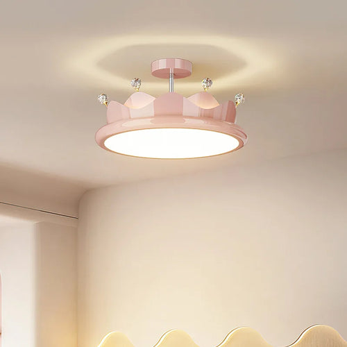 lustre romantique en cristal pour chambre d'enfant princesse - vue 5 sur 13