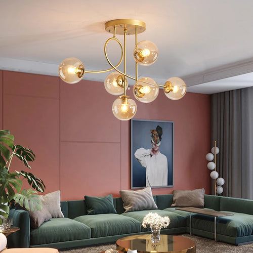 suspension luxe led pour décoration intérieure élégante