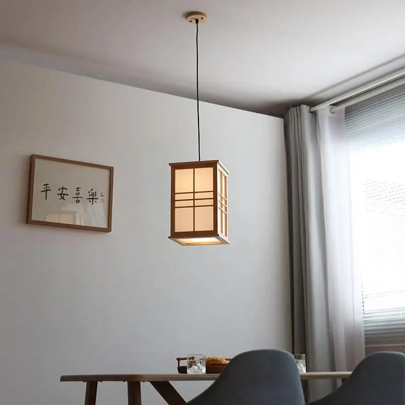 lustre en bois décoratif pour restaurant bar hôtel et yoga