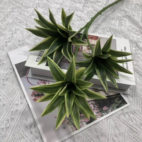 plante tropicale en pot avec palmier et bambou décoratif - vue 9 sur 18