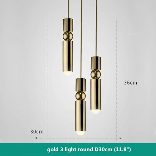 Suspension moderne nordique en métal avec lumière led suspendue - vue 10 sur 13