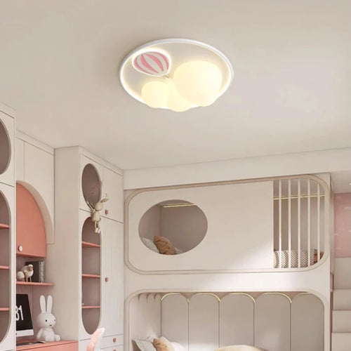 plafonnier moderne montgolfière pour chambre de fille - vue 4 sur 9