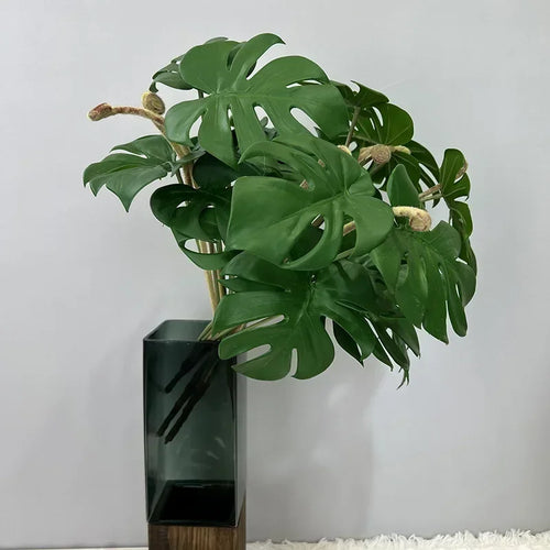 feuilles de tortue artificielles pour décoration intérieure plantes vertes - vue 2 sur 8