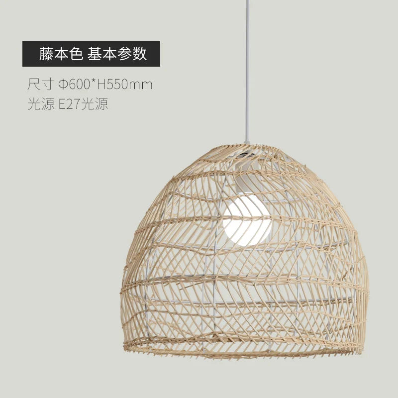 suspension en rotin naturel pour décoration intérieure élégante - vue 10 sur 14