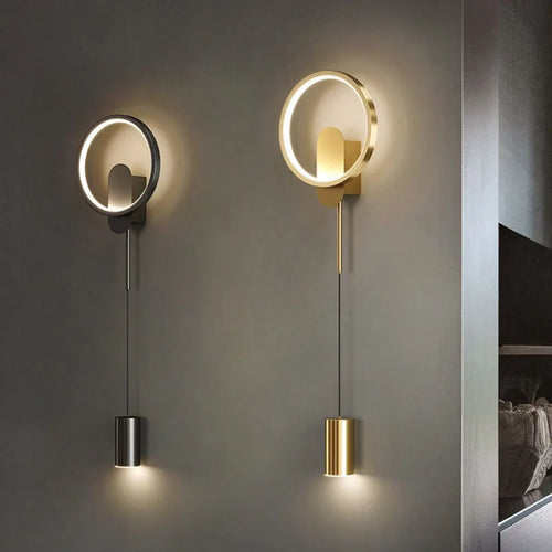 applique murale led moderne avec gradation et