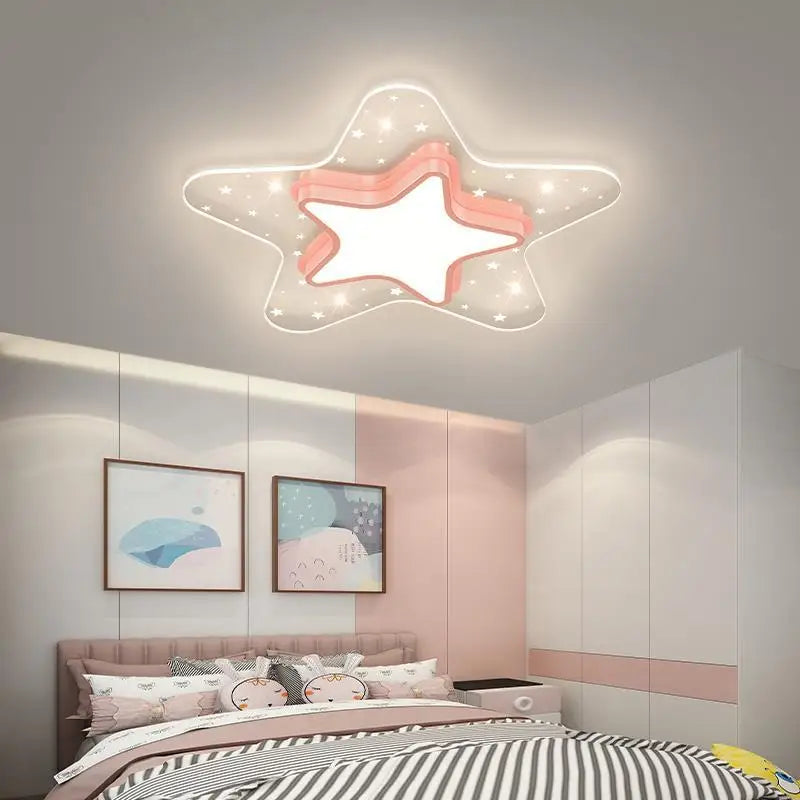 plafonnier ciel étoilé pour chambre d'enfant décoration nordique chaleureuse - vue 4 sur 12
