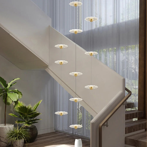 lustre moderne à led pour éclairage intérieur décoratif - vue 5 sur 26