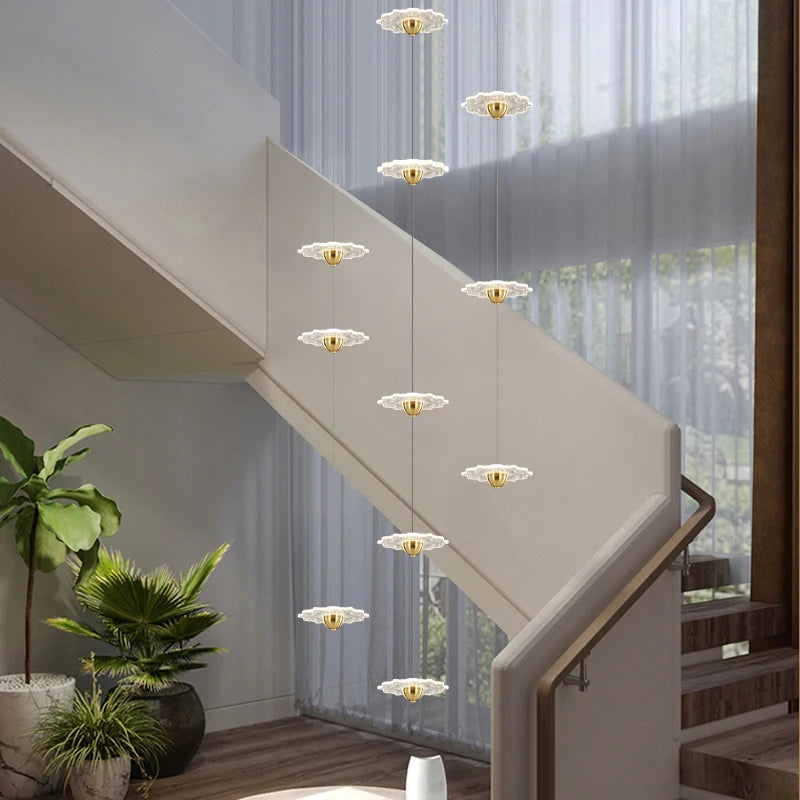 lustre moderne à led pour éclairage intérieur décoratif - vue 4 sur 26
