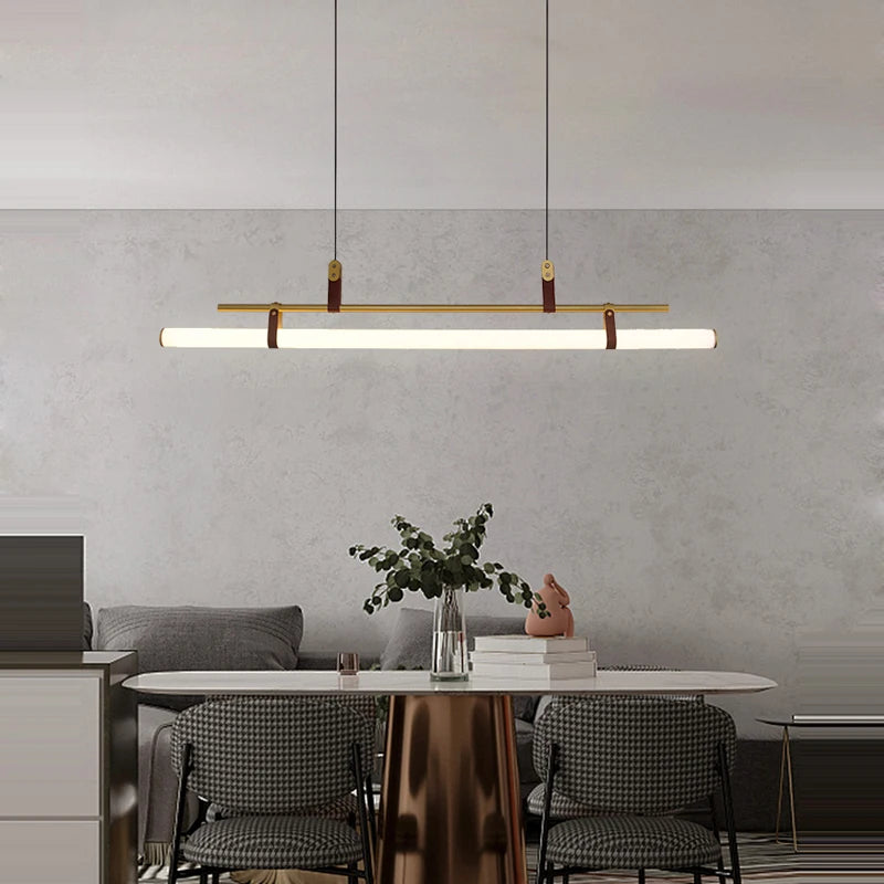 lustre minimaliste à led tendance 2022 éclairage suspendu - vue 3 sur 10