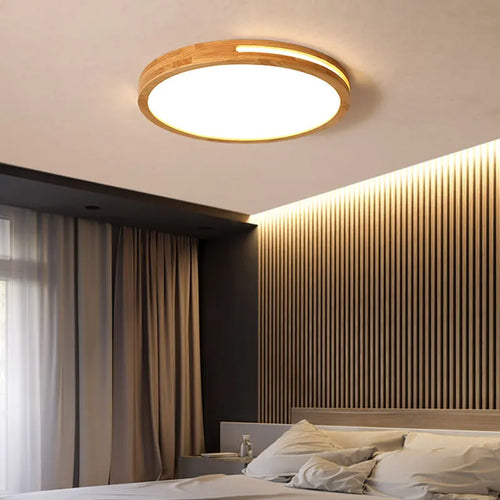plafonnier led en bois design moderne pour intérieur élégant - vue 2 sur 24
