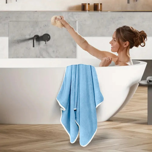 Serviette de bain polaire douce sechage rapide anti sable