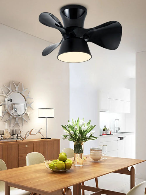 lustre moderne à led avec ventilateur pour intérieur - vue 6 sur 10