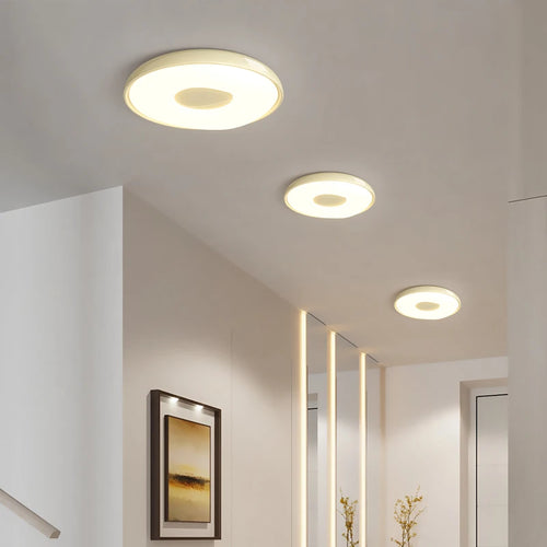 plafonnier à spectre complet style crème protection des yeux moderne - vue 5 sur 10