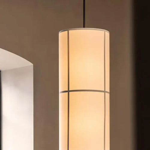 lustre à LED en tissu design wabi sabi pour décoration intérieure - vue 6 sur 13