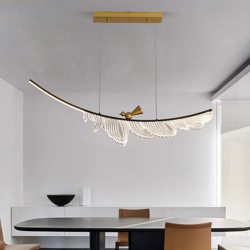 lustre led moderne pour table de restaurant décoration maison - vue 6 sur 9