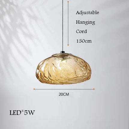 lustre en verre design nuage pour intérieur décoratif lumineux