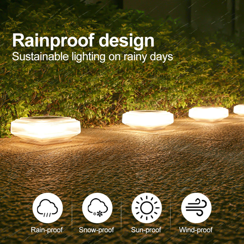 lot de 2 lampes solaires led pour jardin et décoration extérieure