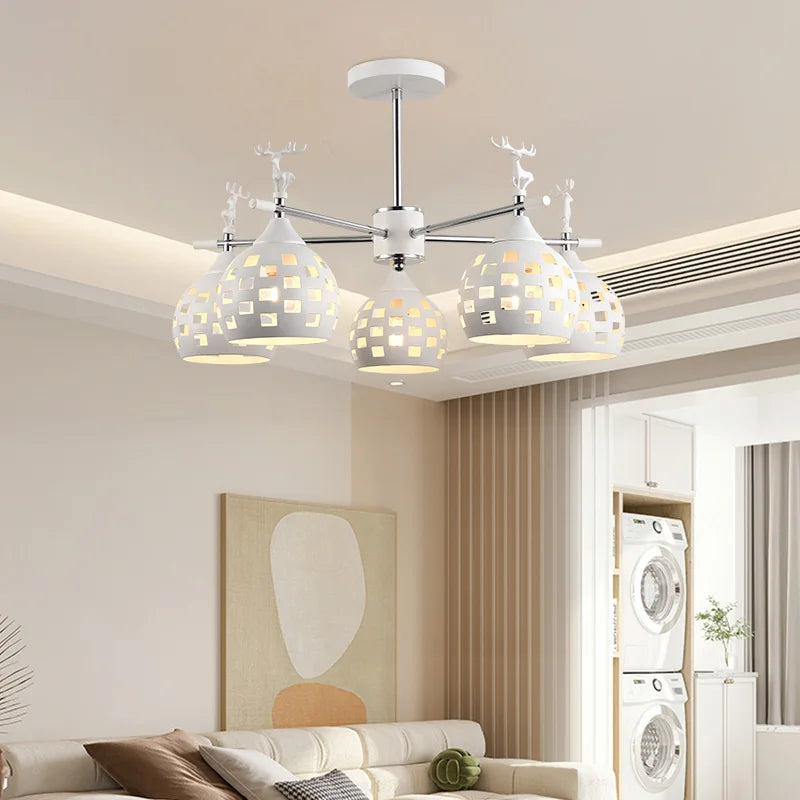 Style scandinave suspension lampe chambre plafonniers salon lampes suspendues cuisine plafond lustre E27 tête de lampe nouveau