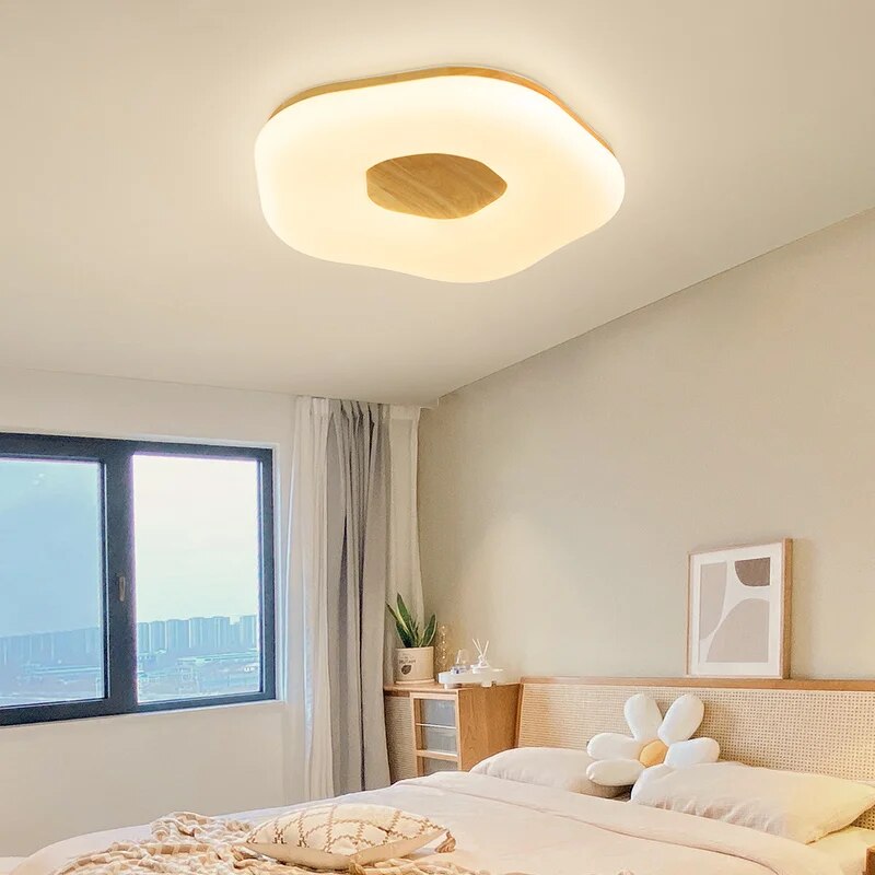 Plafonnier de chambre à coucher minimaliste japonais
