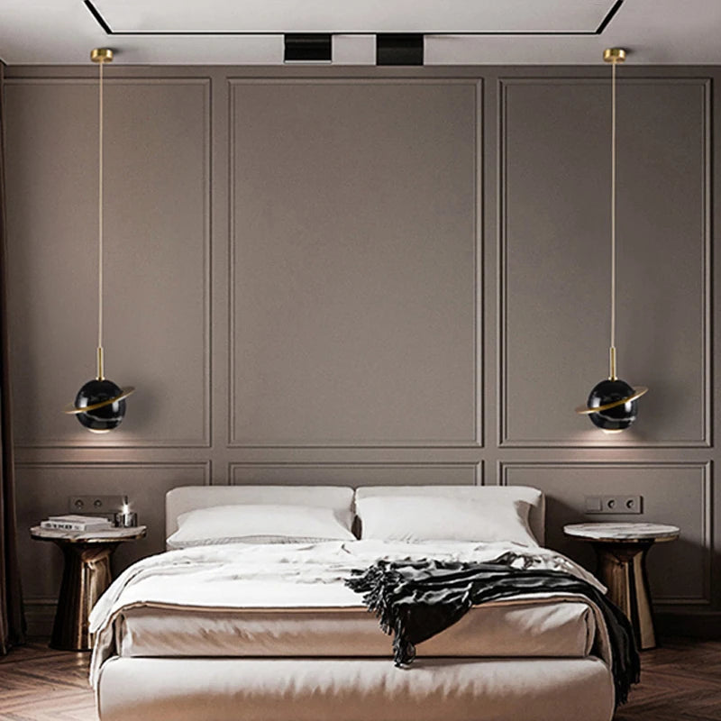 lampe de nuit lune scandinave décoration nordique à led - vue 5 sur 9