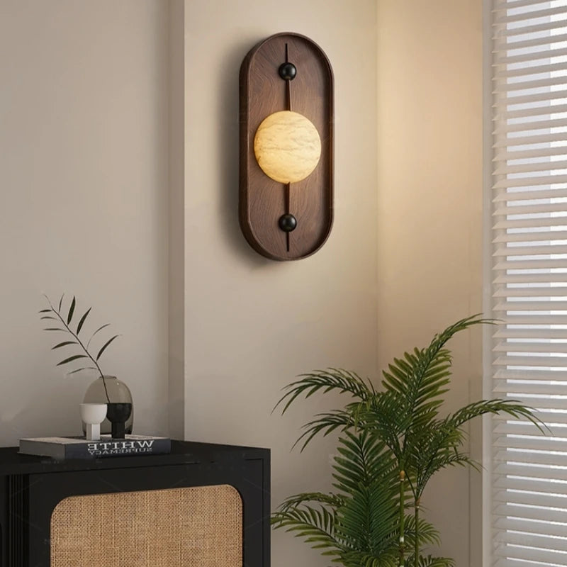 applique murale en marbre et métal pour restaurant 3000k - vue 2 sur 7