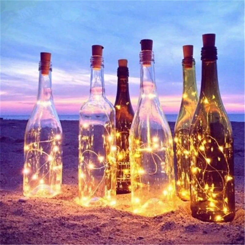guirlande lumineuse led en fil de cuivre pour décoration festive - vue 4 sur 14