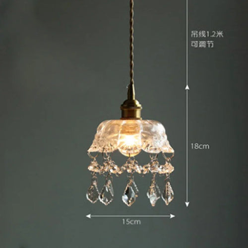lustre nordique en cristal pour bar et restaurant - vue 10 sur 10