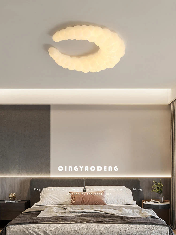 lustre lune design nuage pour décoration intérieure enfant - vue 4 sur 10