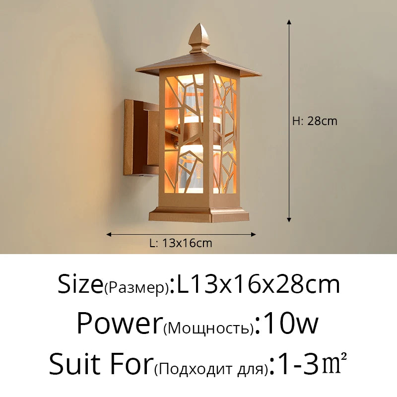 applique murale extérieures étanches minimalistes pour jardin - vue 13 sur 14