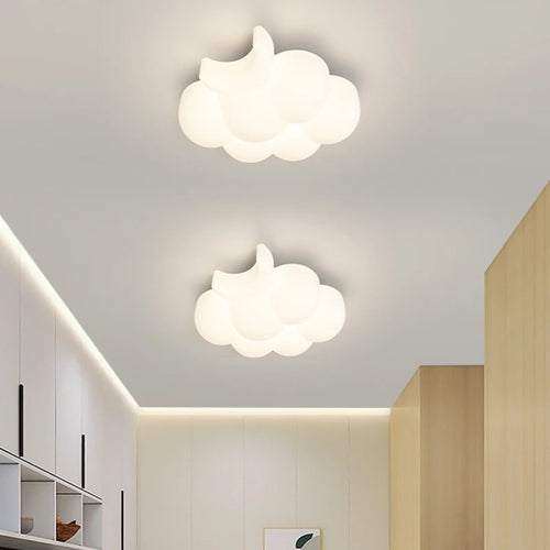 applique murale nuage blanche lampe enfant design moderne et chaleureux - vue 5 sur 9