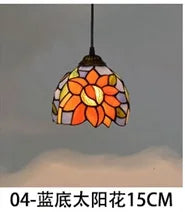 lustre en verre style tiffany rétro pour intérieur méditerranéen - vue 24 sur 30