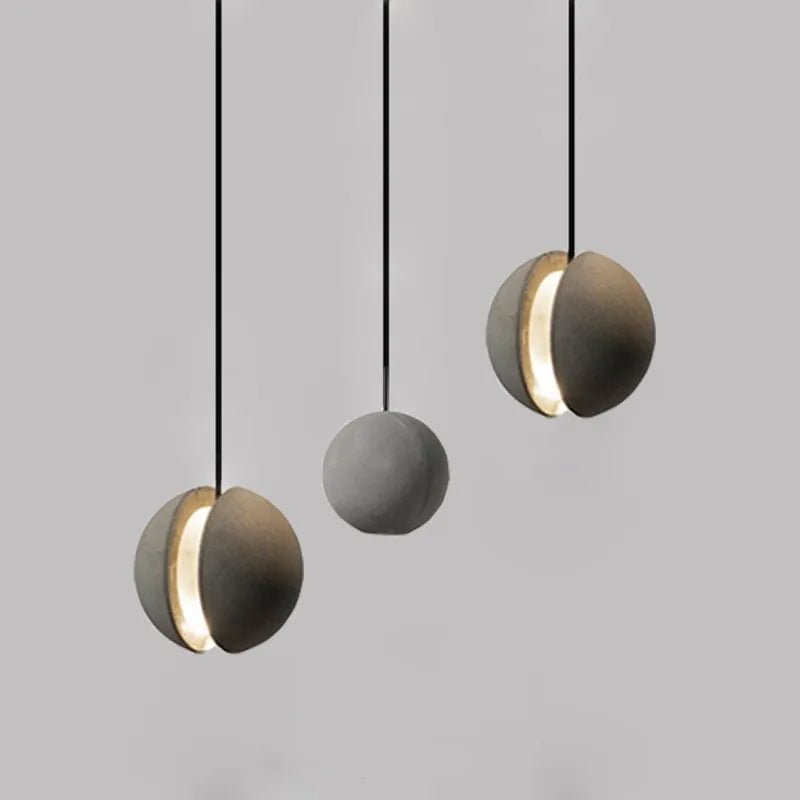 Wabi Sabi – lampe suspendue au Design nordique lune/planète