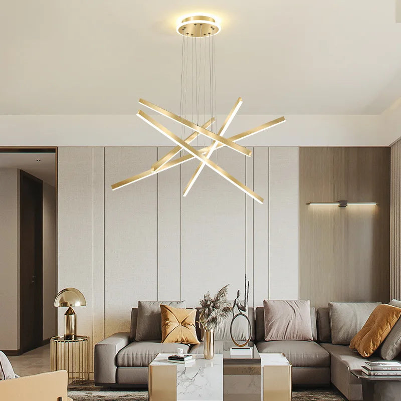 plafonnier led en aluminium 	 design décoratif