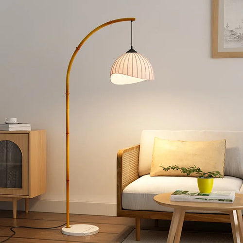 Lampe de chevet japonaise en bambou