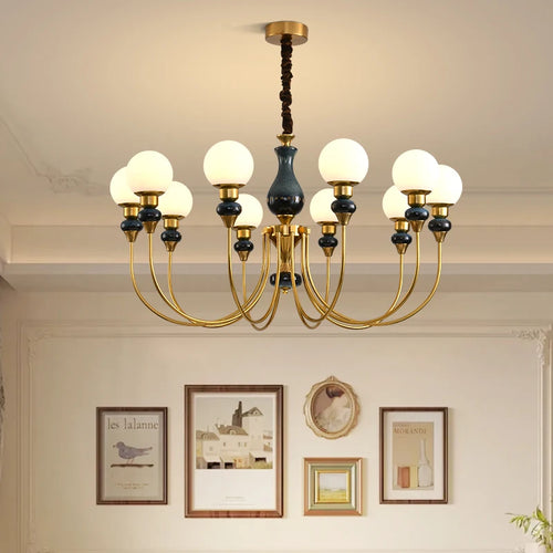 lustre nordique en verre pour un intérieur romantique et chaleureux - vue 4 sur 14