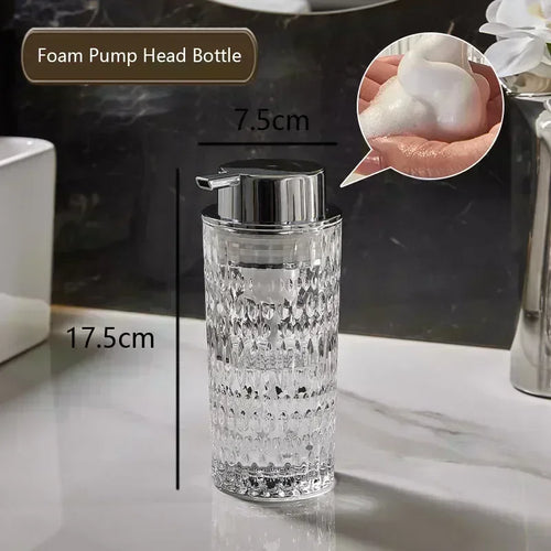 bouteille de savon en verre pour salle de bain élégante et pratique - vue 9 sur 24