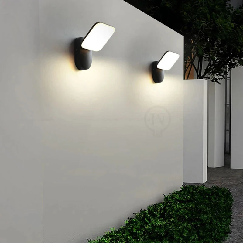 LED Applique Murale À Induction Extérieure IP65 Éclairage Étanche Villa Cour Jardin Décoration Porche Lampe Applique Murale Lampara Pared