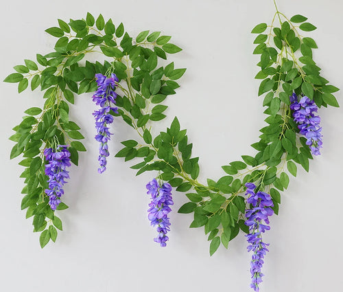 guirlande de fleurs artificielles pour décoration de mariage - vue 11 sur 10