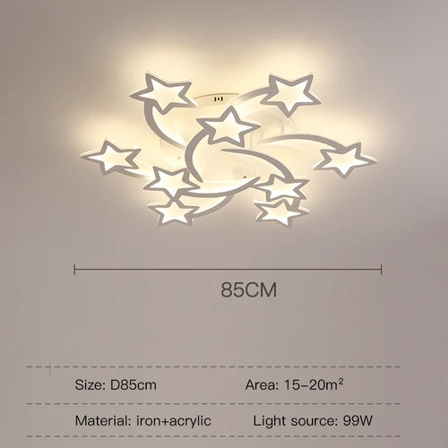 lustre créatif en forme de branche moderne en fer pour décoration intérieure - vue 14 sur 16