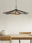 lustre créatif en rotin style japonais moderne pour intérieur élégant