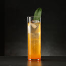 Lot 4 verres collins cristal leger motif strie