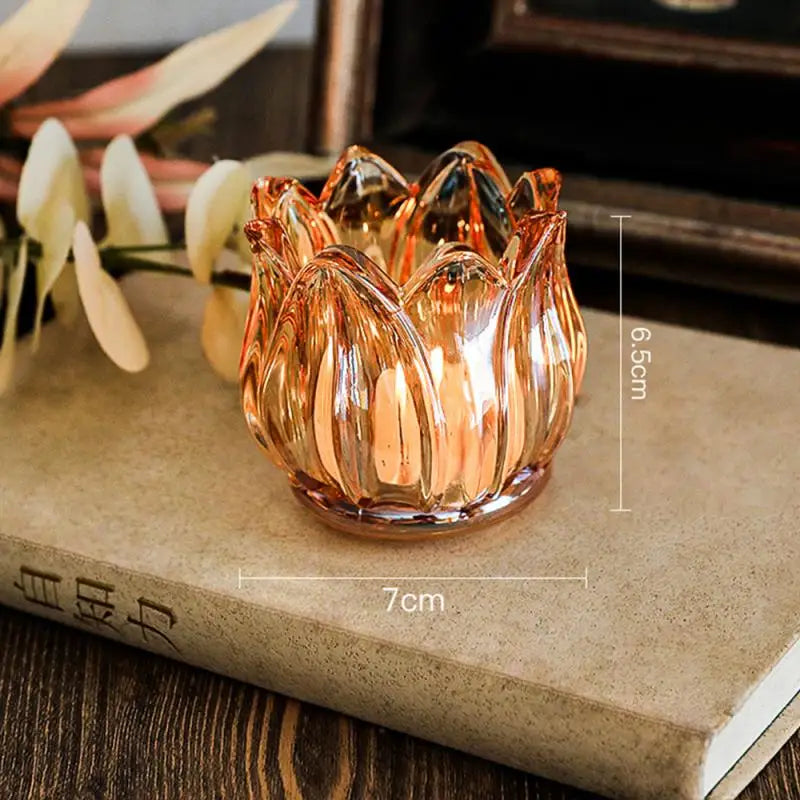 accessoires romantiques pour dîner bougeoirs tasses et bougies - vue 4 sur 8