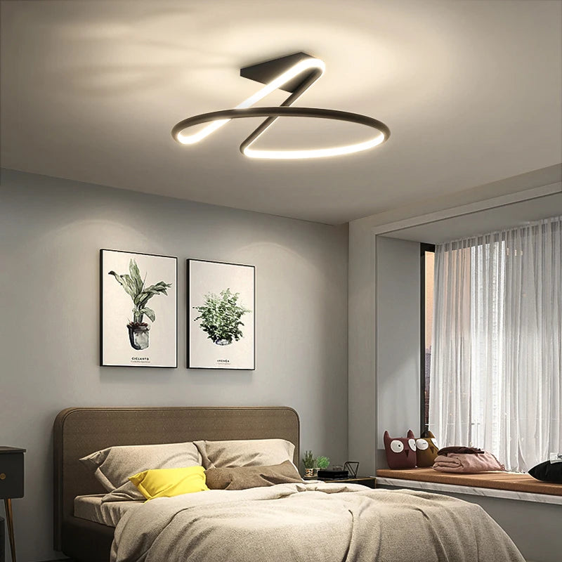 TONDI moderne minimaliste Led lustre pour couloir allée chambre salon plafonnier luminaires